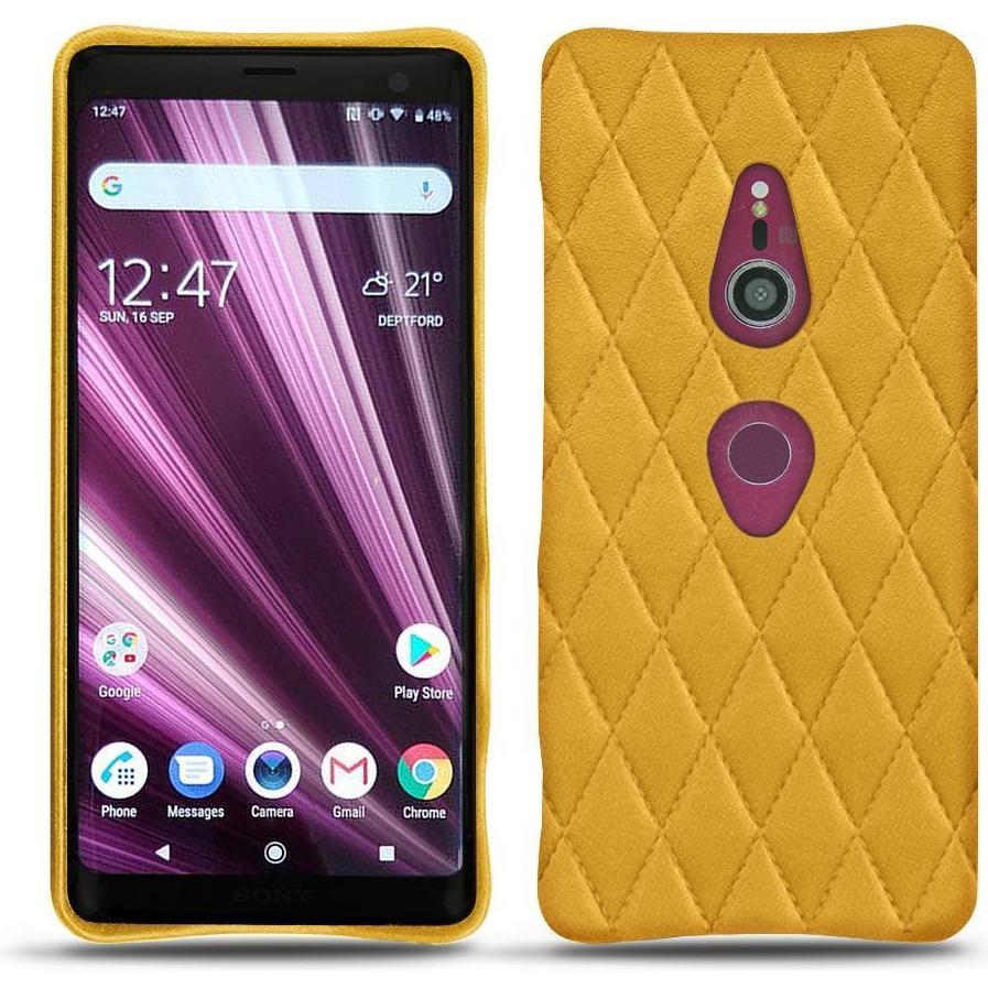 Noreve Lederschutzhülle (Sony Xperia XZ3), Smartphone Hülle, Orange