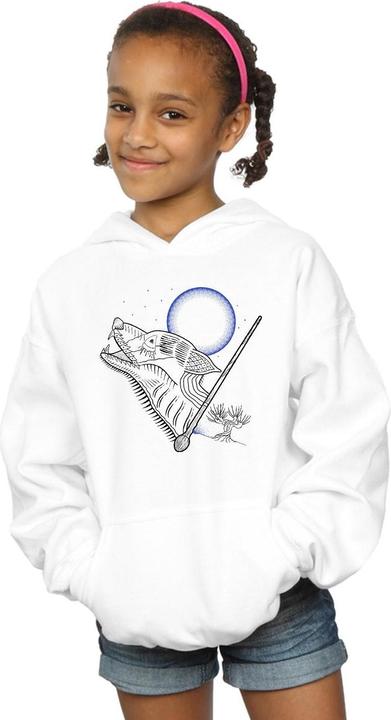 Produktbild Werewolf Line Art Kapuzenpullover Mädchen (140, 146)