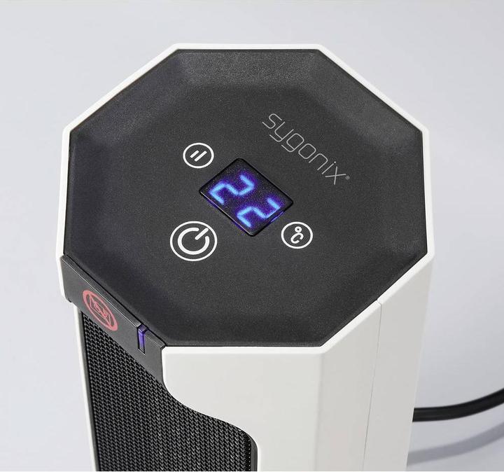 Actual product image Sygonix SY-6735638 PTC-Heizgerät Weiss (1800 W)