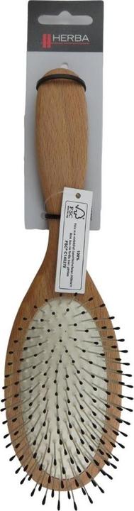 Immagine prodotto Herba Spazzola per capelli in metallo perni ovali in legno di faggio certificato FSC