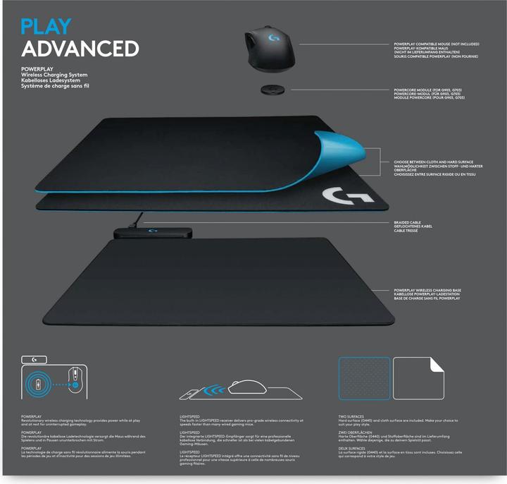 Produktbild Logitech G Powerplay Wireless Charging System (L)