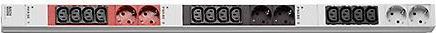 Produktbild Bachmann IT PDU ALU 0HE 12x C13 6x Schutzkontakt 3x 16A CEE rot