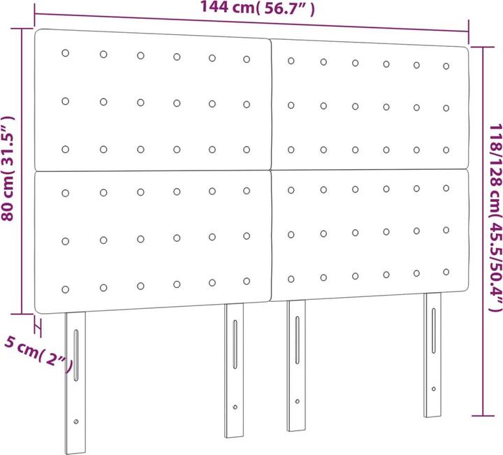 Immagine prodotto vidaXL Jeanette (144 x 5 x 128 cm)
