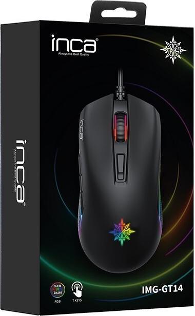 Actual product image Inca RGB 7D 3200 DPI GAMING MOUSE (Cable)