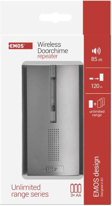 Actual product image Emos Replacement wireless doorbell & repeater P5760/P5763, 3x AA