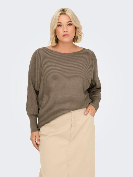Immagine prodotto Only Maglia con scollo a barchetta Polsini a coste Pullover Maglione in maglia (S)