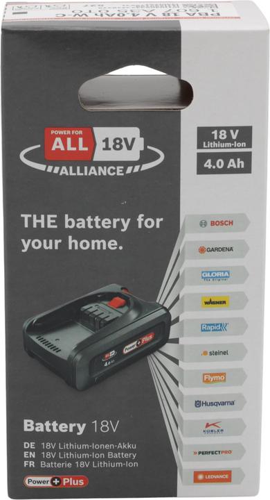 Produktbild Bosch Home & Garden Akkupack PBA 18V PowerPlus (1x4,0Ah) (18 V)