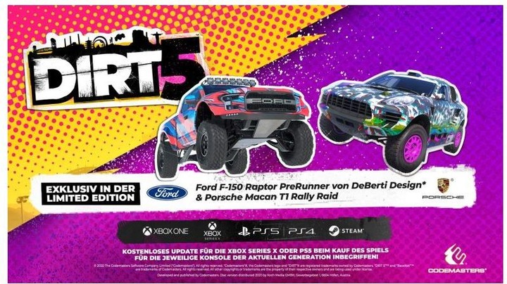 Actual product image Codemasters DIRT 5 Limited Edition (Xbox One X, Xbox Series X, DE)