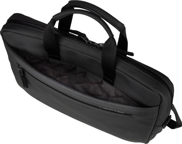 Actual product image Calvin Klein Briefcase Rubberized Slim Laptop Bag FA23