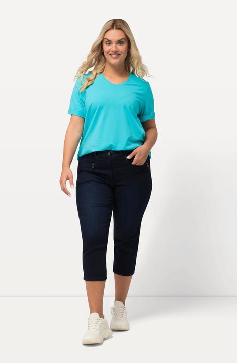 Produktbild Ulla Popken 7/8-Jeans Mony, Elastikbund, Reissverschlusstaschen (50)
