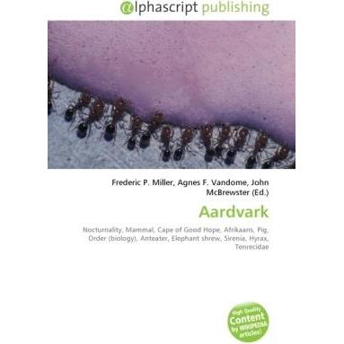 Aardvark, Fachbücher von John McBrewster, Agnes F. Vandome, Frederic P. Miller