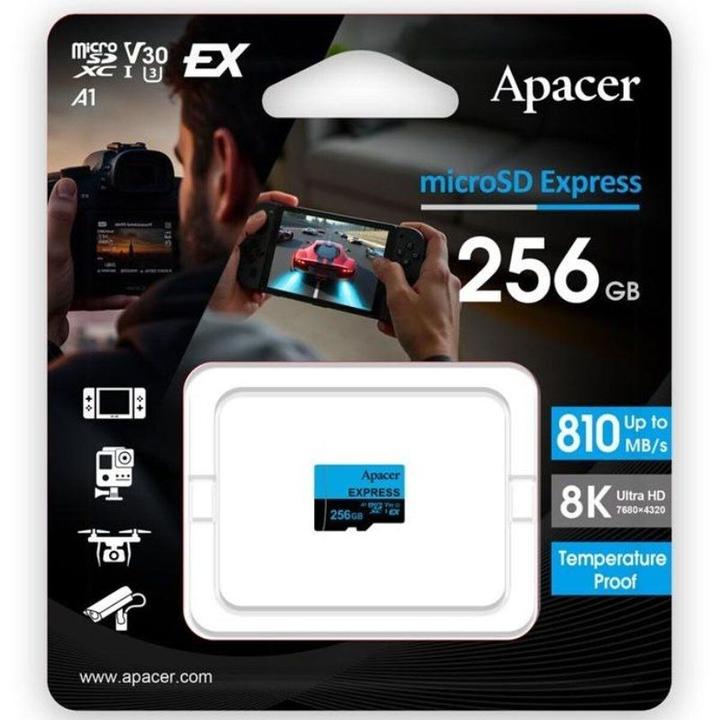 Apacer Mikro SD Speicherkarte mit Adapter UHS-I Clase 10 256 GB (256 GB, microSD, UHS-I)