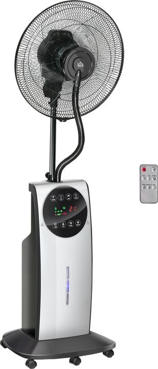 Homcom Nebelventilator ABS-Kunststoff, AS Schwarz