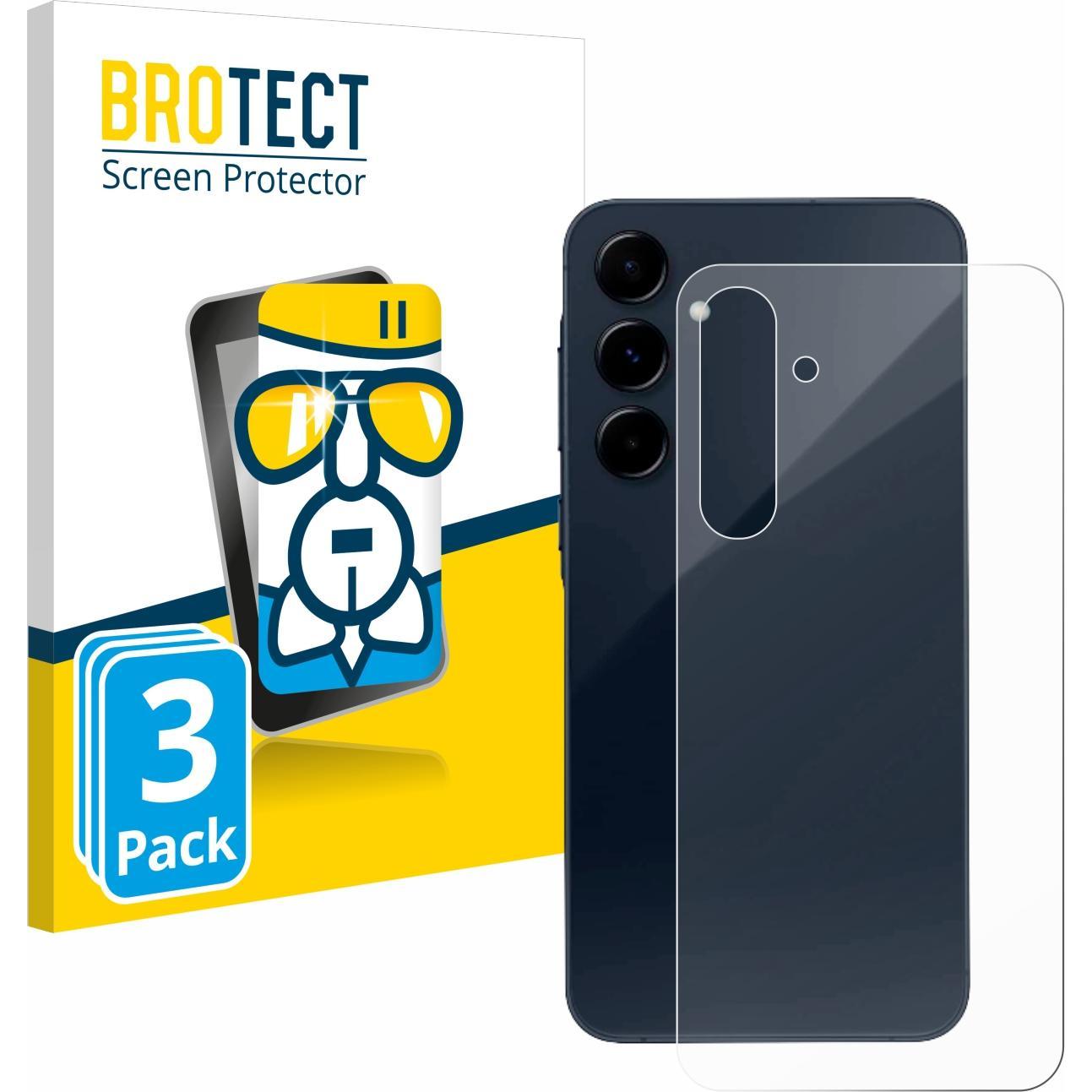 BROTECT AirGlass Panzerglasfolie (3 Stück, Samsung Galaxy A35), Smartphone Schutzfolie, Transparent