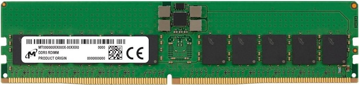Produktbild Micron DDR5 RDIMM 48GB 1Rx4 5600 CL46 (24Gbit) (1 x 48GB, 5600 MHz, DDR5-RAM, DIMM)