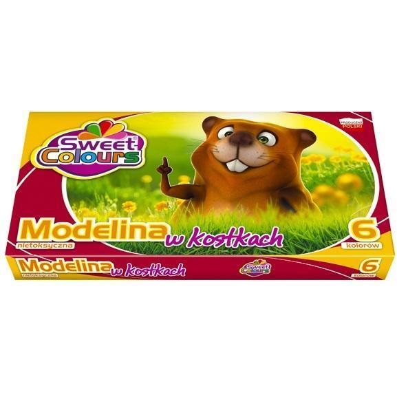 Sweet Colours Modelliermasse in Würfeln, 6 Farben