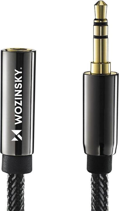 Immagine prodotto Wozinsky cavo di prolunga mini jack (femmina-maschio) prolunga AUX 3 m nero (3 m, Cavo AUX)