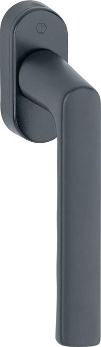 Produktbild Hoppe Fenstergriff Hamburg 0700L/U26 Aluminium F9714M schwarz matt 32-42 mm Standard (Fenstergriffe)