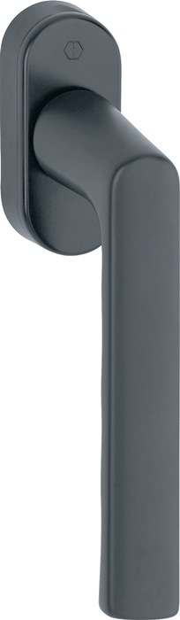 Produktbild Hoppe Fenstergriff Hamburg 0700L/U26 Aluminium F9714M schwarz matt 32-42 mm Standard (Fenstergriffe)