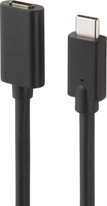 Productafbeelding Renkforce USB-kabel USB 3.2 Gen2x2 USB-C™ male, USB-C™ female 2,00 m Zwarte PVC mantel (2 m, USB 3.2, 60 W)