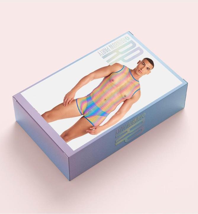 Actual product image René Rofé Rainbow Party lingerie set, multicoloured, L/XL (XL)