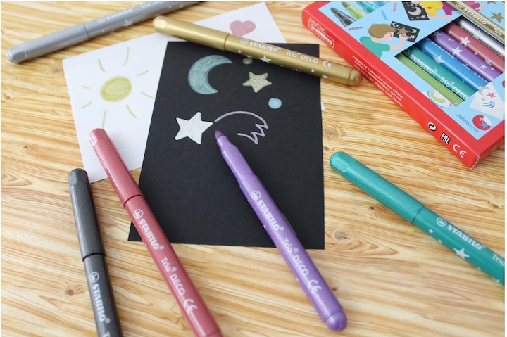 Image du produit STABILO Crayon feutre métallique Trio DECO (Multicolore, 8 x)