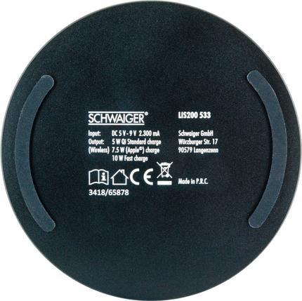 Produktbild Schwaiger Qi Wireless Ladeplatte (10 W)