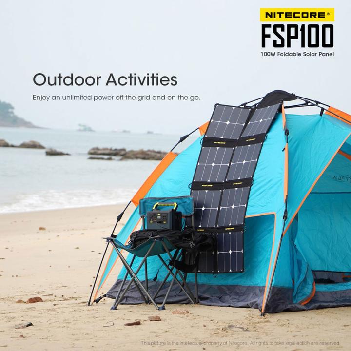 Actual product image Nitecore Solarpanel FSP100 - 100W (100 W, 2.10 kg)