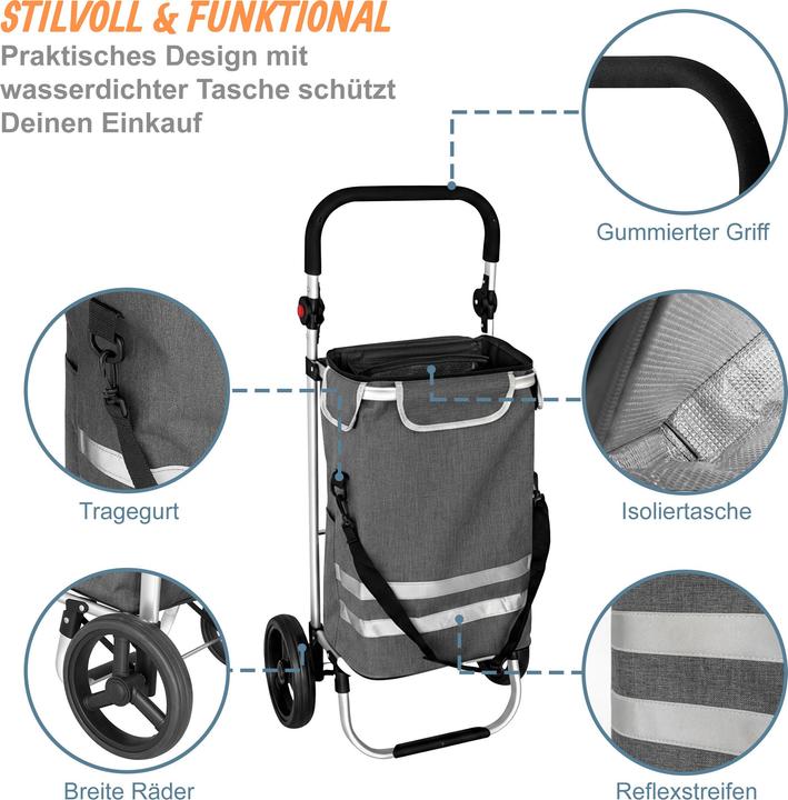 Produktbild Relaxdays Einkaufstrolley