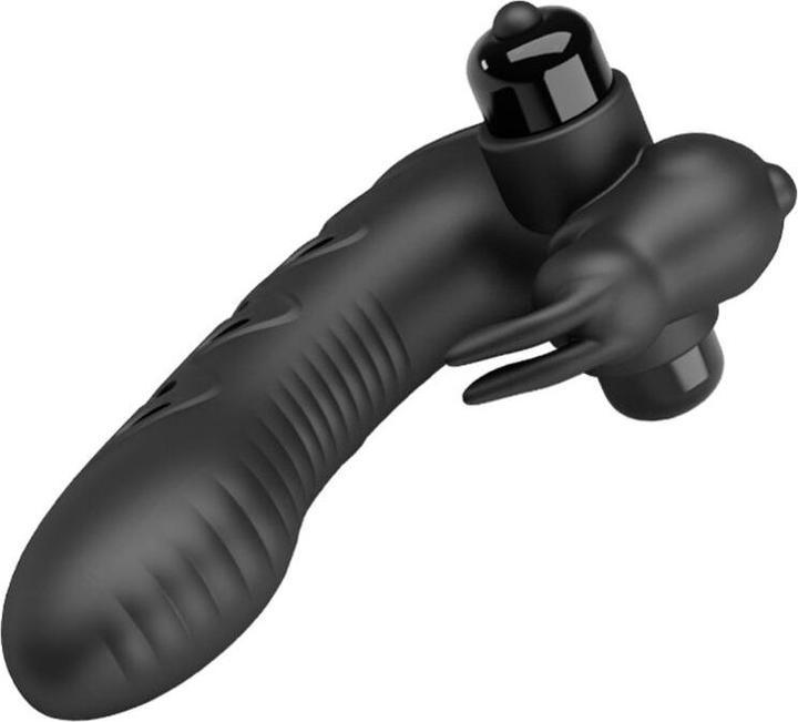 Produktbild Pretty Love Vance Black Rabbit Vibrator Fingerabdeckung