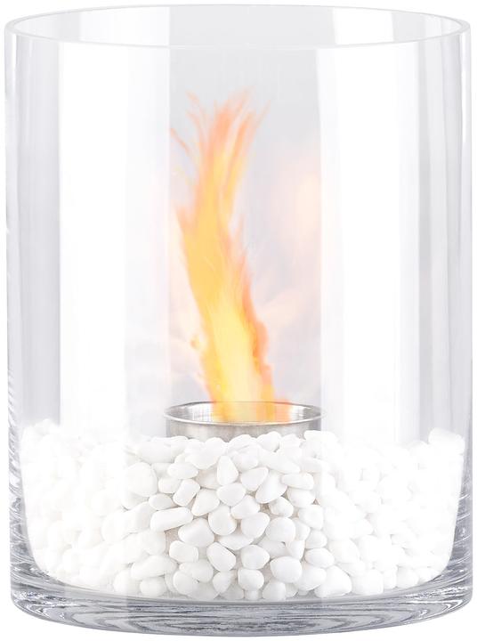 Carlo Milano Glas-Dekofeuer Kasra für Bio-Ethanol (20 x 20 x 25 cm)