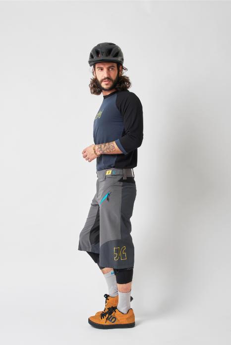 Image du produit dirtlej Trailscout Half & Half Shorts, gris/turquoise, M (M)