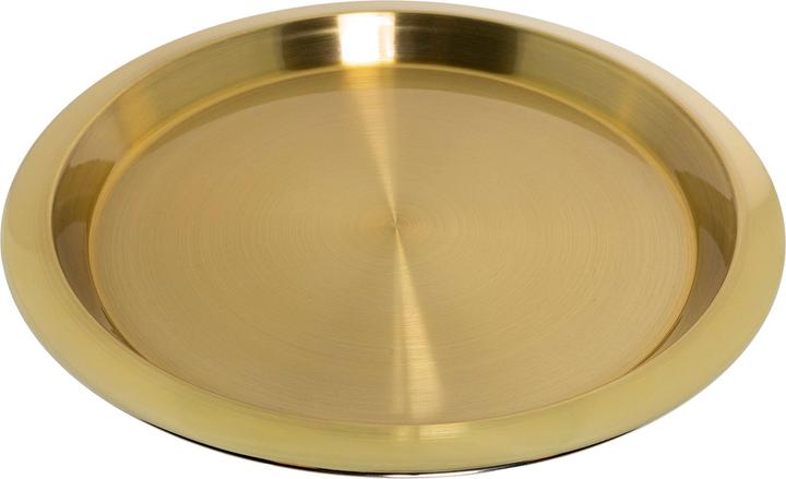 Produktbild Rewe Tablett aus Edelstahl, gold, 40cm