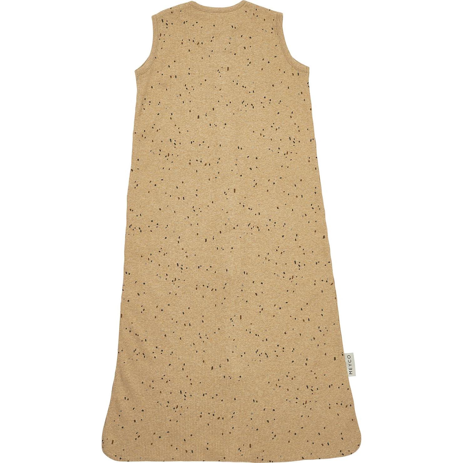 Thumbnail - Meyco, Babyschlafsack, Baby Rib Mini Spot schlafsack - toffee melange - 90cm (90 cm)