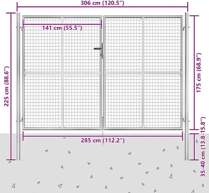 Immagine prodotto vidaXL Gartentor