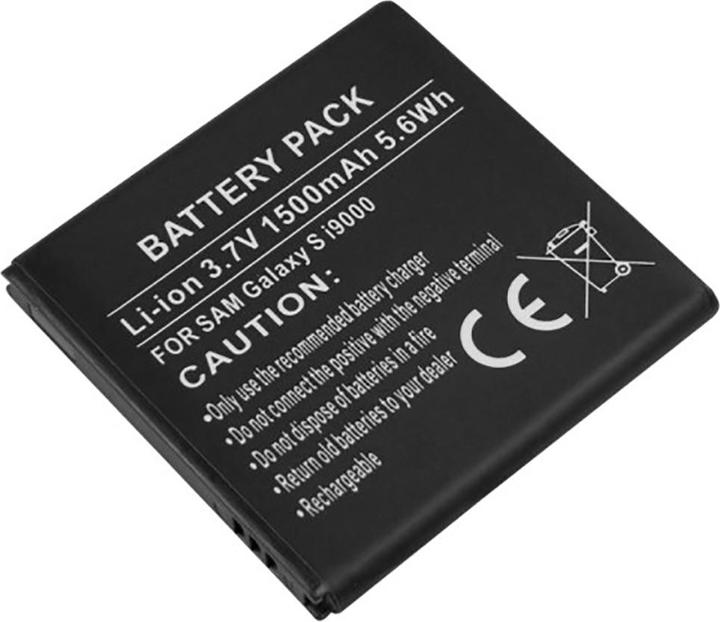 Actual product image Avizar Li-Ion Akku 3.7V 1500mAh Samsung Galaxy S I9000