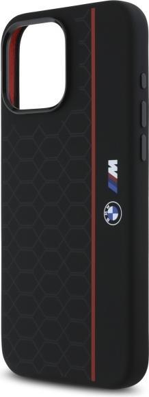 Produktbild BMW BMHMP16X23SHER iPhone 16 Pro Max 6.9" czarny/black hardcase Silicone Hexagon Red Line MagSa (Apple iPhone 16 Pro Max)