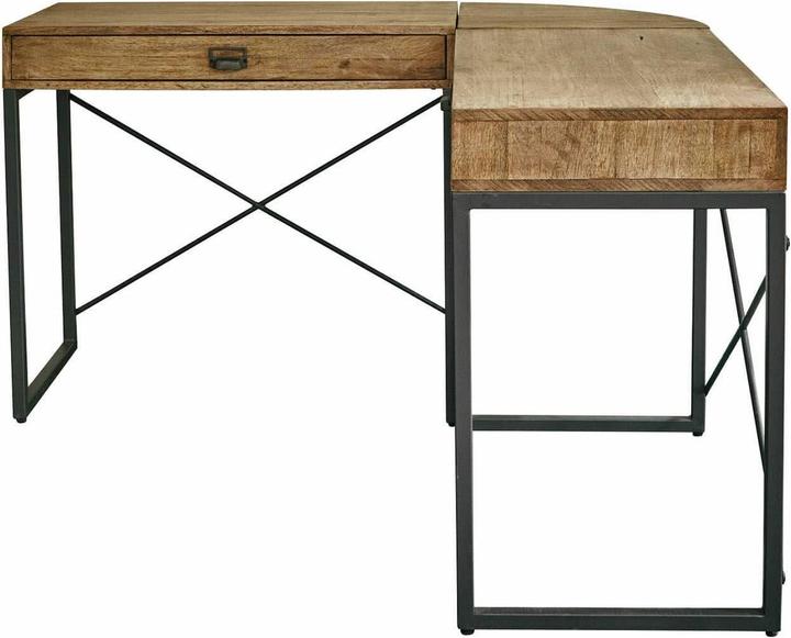 Image du produit Loberon Bureau Lemuel marron antique/noir (B, H)