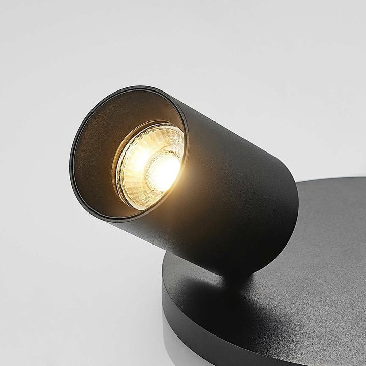 Produktbild Arcchio Brinja Deckenstrahler, rund 2-fl., schwarz (GU10)