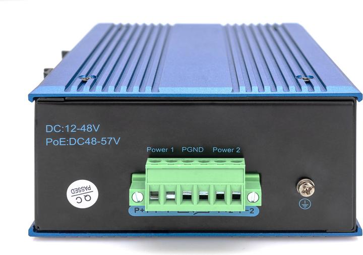 Produktbild Digitus 8-Port 10/100/1000BASE-TX+1-Port 1000Base-FX Industrial PoE Switch (8 Ports)
