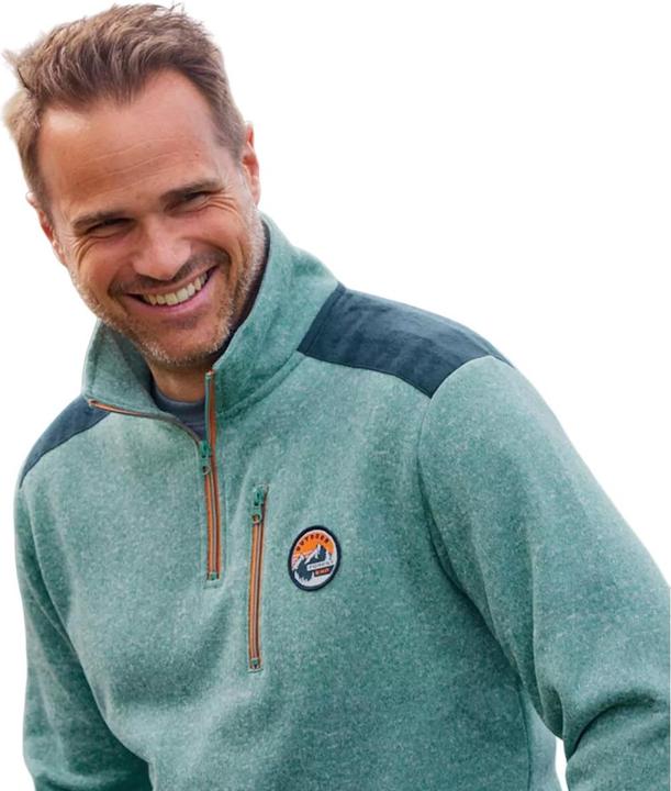 Produktbild Atlas For Men Pullover Kontrastfarbener Reissverschluss (L)