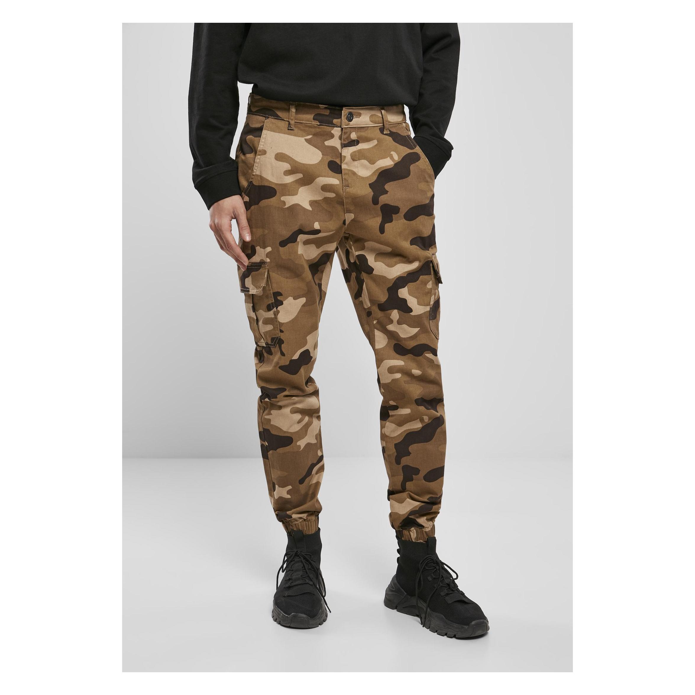 Urban Classics, Herren, Hosen, Camo Cargo Jogging Pants 2.0, Mehrfarbig, (38)