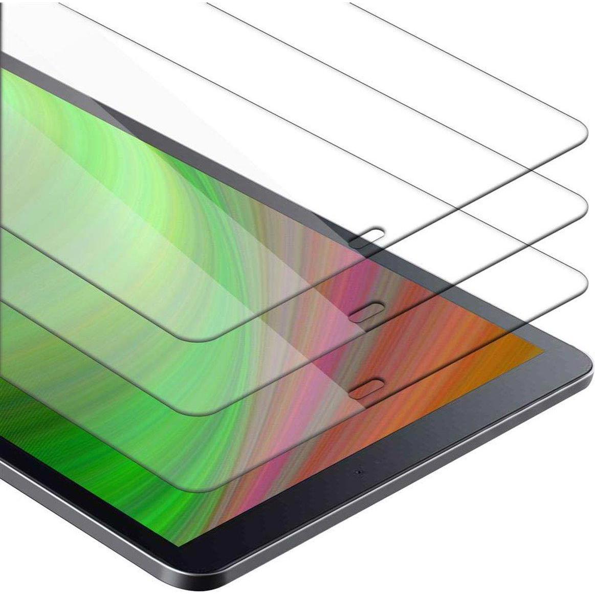 Cadorabo Displayschutzglas (3 Stück, Galaxy Tab A), Tablet Schutzfolie