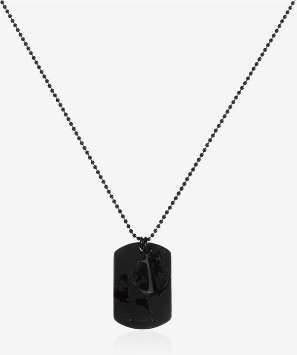 Image du produit Tom Hope Collier World Tag Black (Acier inoxydable)