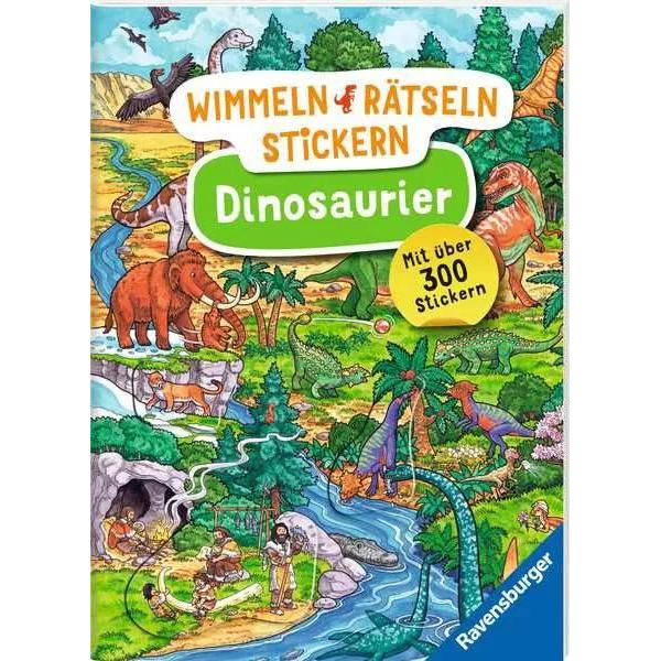 Ravensburger Wimmeln, Rätseln, Stickern: Dinosaurier (300 Sticker) (48870)