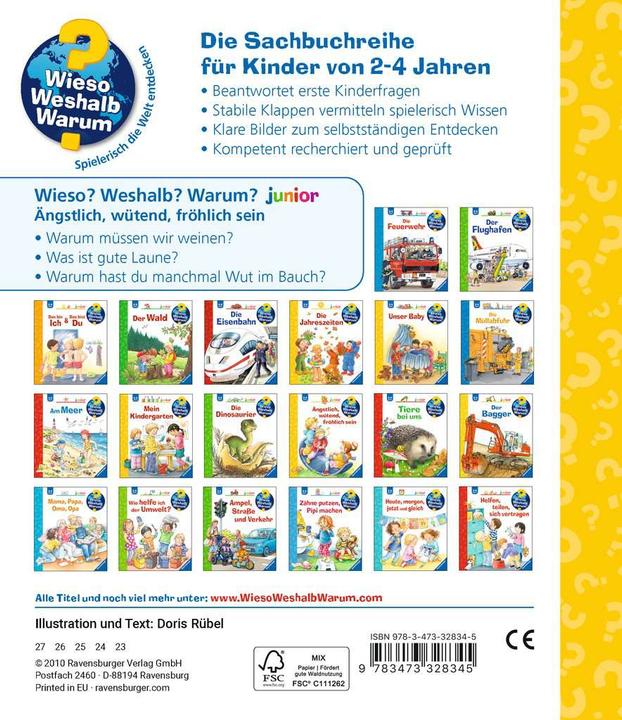 Produktbild Ravensburger Ängstlich, wütend, fröhlich sein (Deutsch, Doris Rübel, 2015)