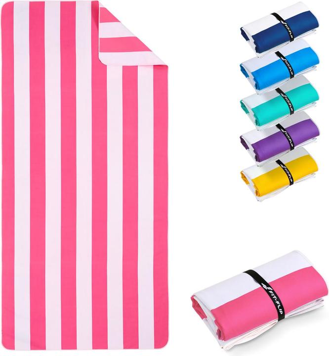 Image du produit Fit-Flip Strandtuch XXL Mikrofaser schnelltrocknendes Badetuch 200x90cm (200 x 90 cm)