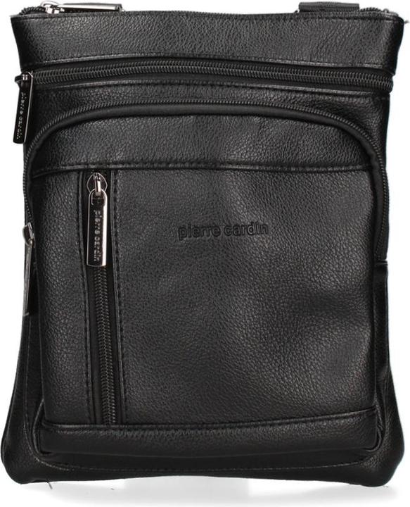 Immagine prodotto Pierre Cardin **Umhängetasche Herren - Modell Corvus - 100% Veganes Pu-Leder** - 19.0 X 23.0 X 4.0 Cm