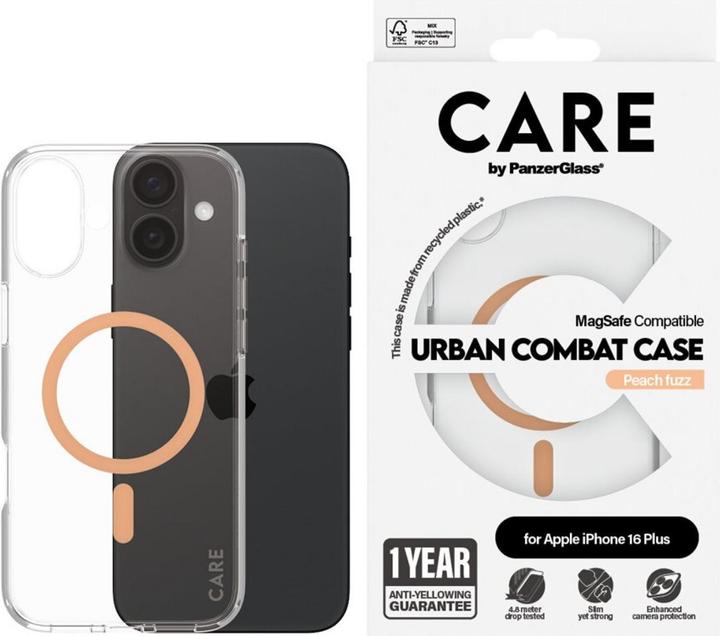 Produktbild PanzerGlass CARE Flagship Case Urban Combat w. Peachy MagSafe iPhone '24 6.7" (Apple iPhone 16 Plus)
