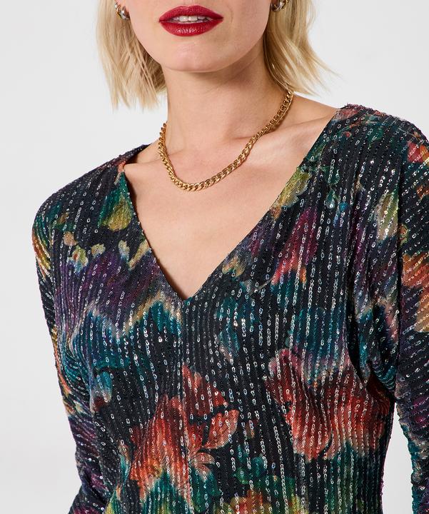 Image du produit Joe Browns V Neck Sequin Mini Dress (40)